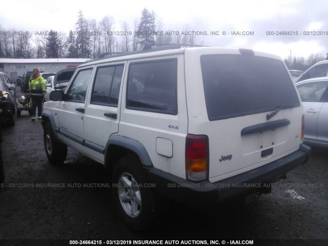 1J4FJ68S6WL126705 - 1998 JEEP CHEROKEE SPORT/CLASSIC თეთრი ფოტო 3