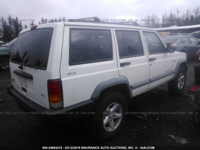 1J4FJ68S6WL126705 - 1998 JEEP CHEROKEE SPORT/CLASSIC WHITE photo 4