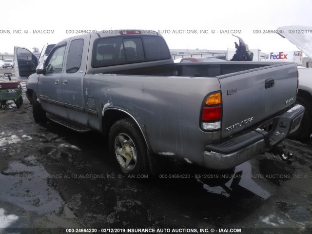 5TBBT4413YS060110 - 2000 TOYOTA TUNDRA ACCESS CAB/ACCESS CAB SR5 SILVER photo 3