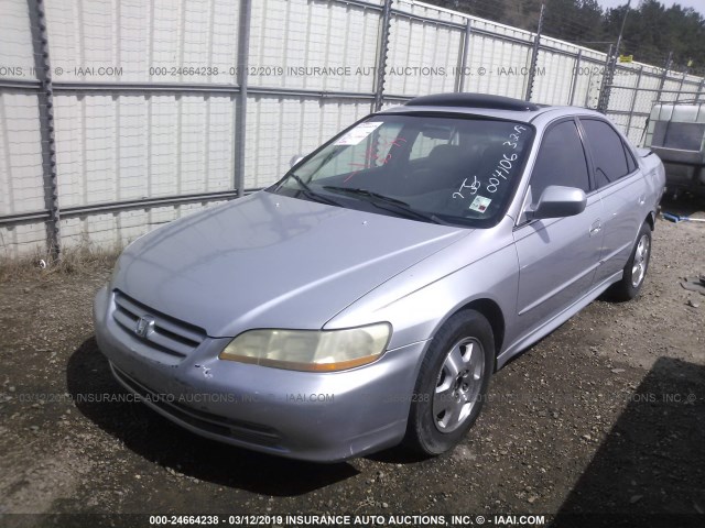 1HGCG16531A004106 - 2001 HONDA ACCORD EX SILVER photo 2