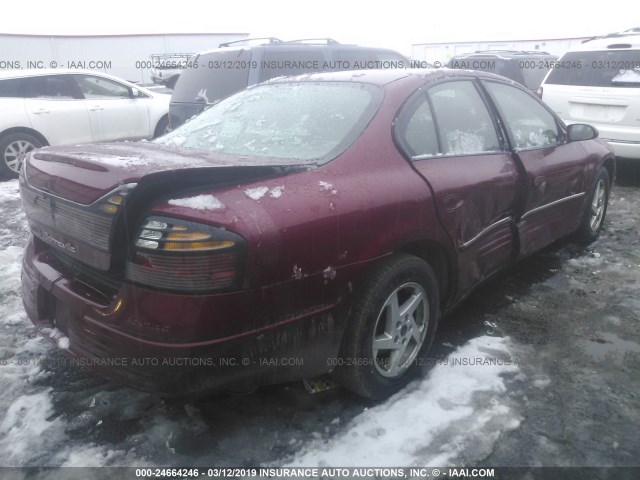 1G2HX52K634133860 - 2003 PONTIAC BONNEVILLE SE MAROON photo 4