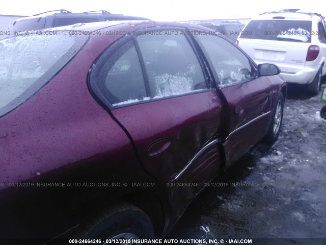 1G2HX52K634133860 - 2003 PONTIAC BONNEVILLE SE MAROON photo 6