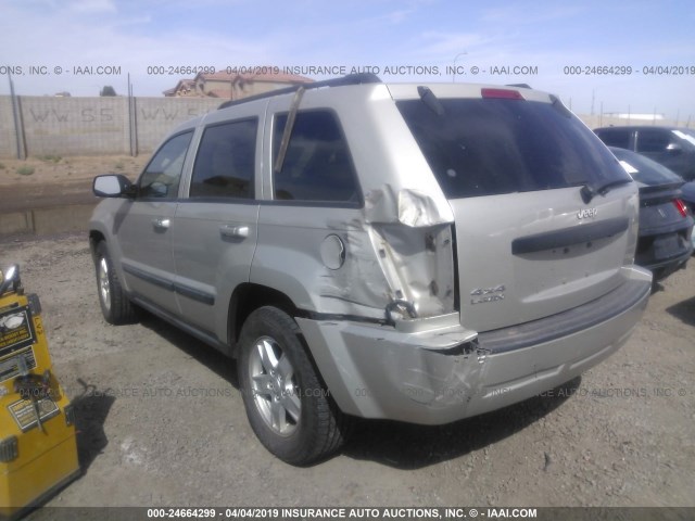 1J8GR48K87C600820 - 2007 JEEP GRAND CHEROKEE LAREDO/COLUMBIA/FREEDOM 银色 照片 3