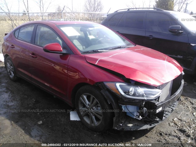 5NPD84LF2JH356309 - 2018 HYUNDAI ELANTRA SEL/VALUE/LIMITED RED photo 1