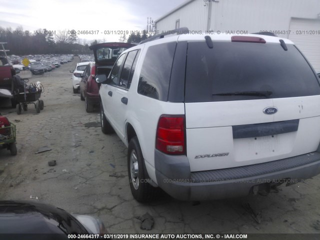 1FMZU72K83UA90901 - 2003 FORD EXPLORER XLS/XLS SPORT WHITE photo 3