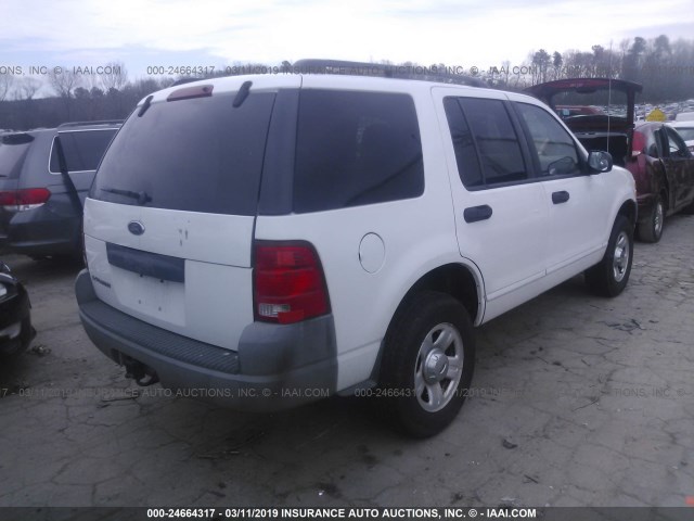 1FMZU72K83UA90901 - 2003 FORD EXPLORER XLS/XLS SPORT WHITE photo 4