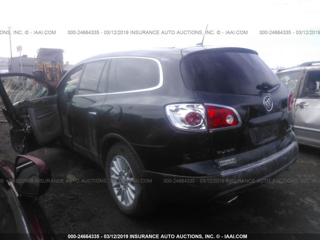 5GALVBED8AJ102438 - 2010 BUICK ENCLAVE CXL BLACK photo 3