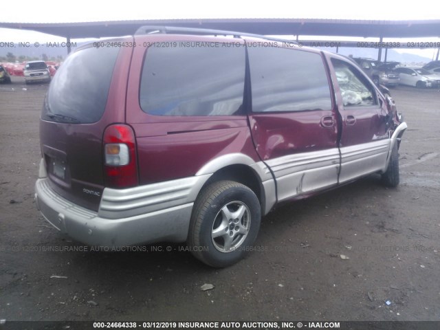 1GMDX03E43D216107 - 2003 PONTIAC MONTANA RED photo 4