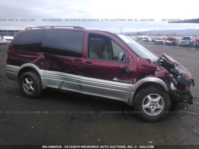 1GMDX03E43D216107 - 2003 PONTIAC MONTANA RED photo 6