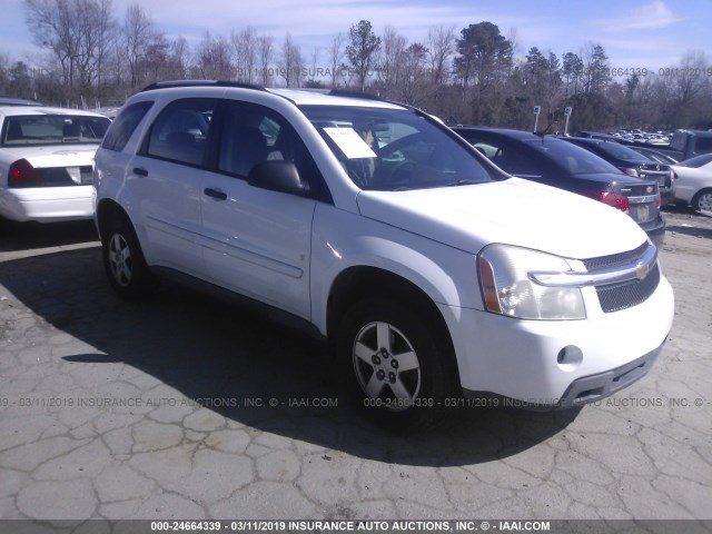 2CNDL13F096252314 - 2009 CHEVROLET EQUINOX LS WHITE photo 1