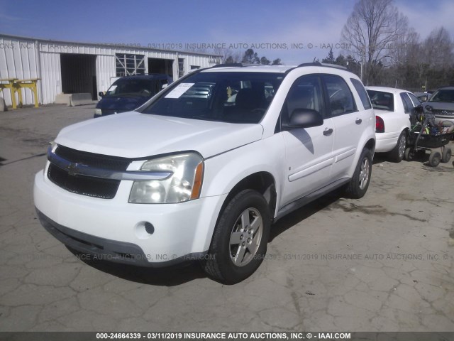 2CNDL13F096252314 - 2009 CHEVROLET EQUINOX LS WHITE photo 2