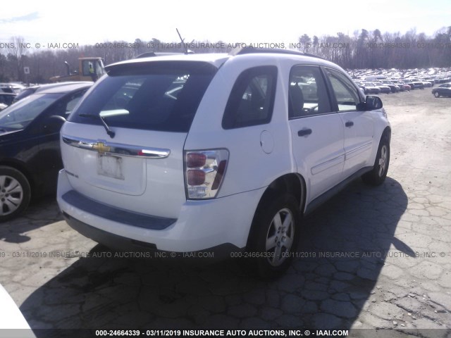 2CNDL13F096252314 - 2009 CHEVROLET EQUINOX LS WHITE photo 4