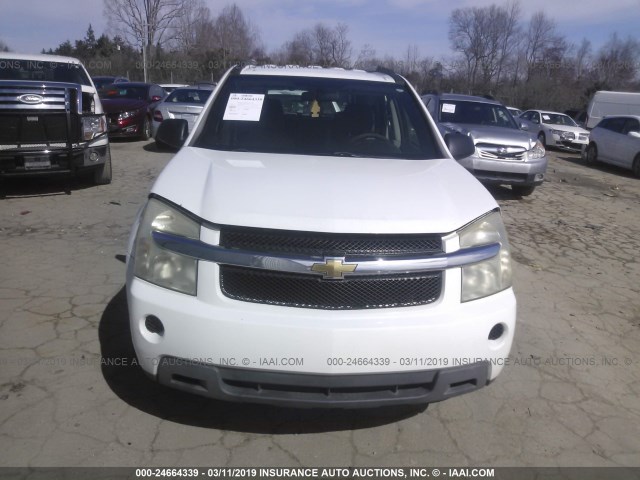 2CNDL13F096252314 - 2009 CHEVROLET EQUINOX LS WHITE photo 6