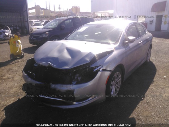 1C3CCCAG6GN111235 - 2016 CHRYSLER 200 LIMITED GRAY photo 2