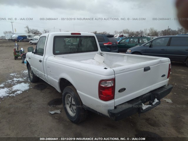 1FTYR10D84PA61398 - 2004 FORD RANGER WHITE photo 3