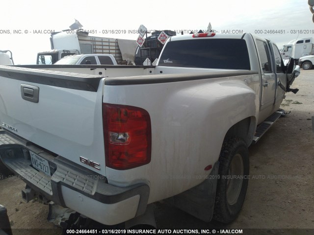 1GT426C82DF210828 - 2013 GMC SIERRA K3500 DENALI WHITE photo 4