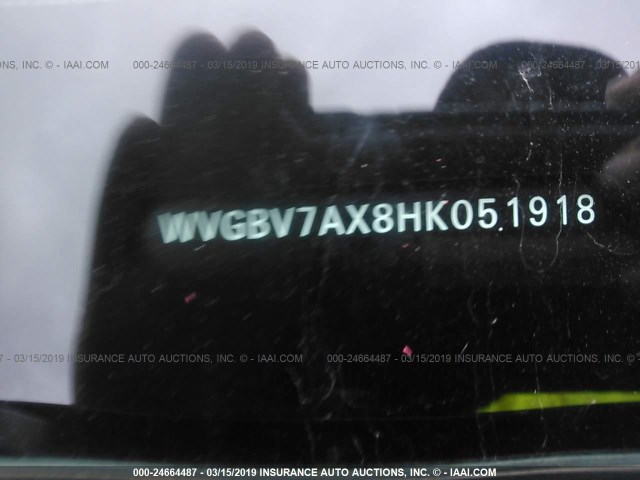 WVGBV7AX8HK051918 - 2017 VOLKSWAGEN TIGUAN S/LIMITED BLACK photo 9