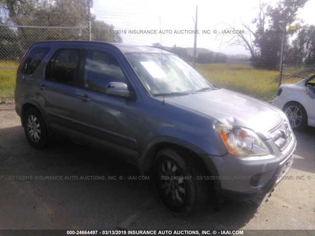 JHLRD78956C041984 - 2006 HONDA CR-V SE/EX GRAY photo 1