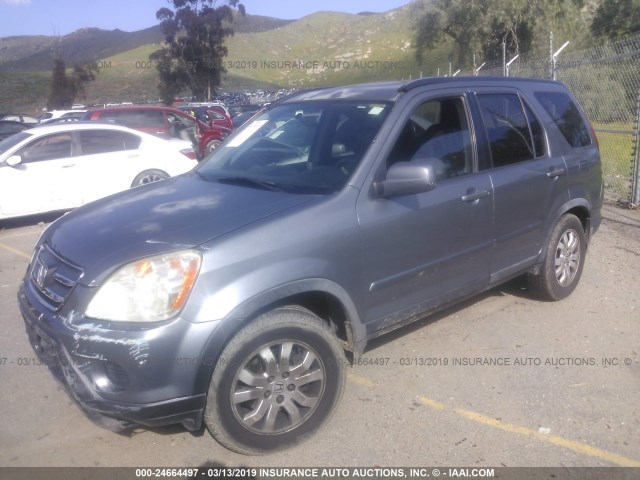 JHLRD78956C041984 - 2006 HONDA CR-V SE/EX GRAY photo 2