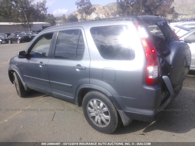 JHLRD78956C041984 - 2006 HONDA CR-V SE/EX GRAY photo 3