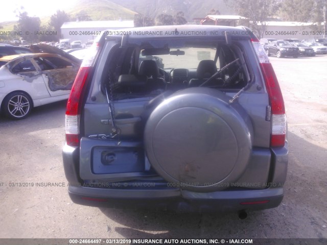 JHLRD78956C041984 - 2006 HONDA CR-V SE/EX GRAY photo 6