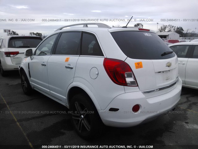 3GNFL4EK8DS527695 - 2013 CHEVROLET CAPTIVA LTZ WHITE photo 3