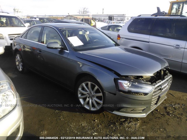 WAUFFAFL2DN014276 - 2013 AUDI A4 PREMIUM PLUS GRAY photo 1