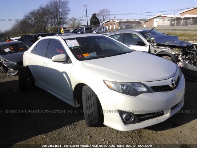 4T1BF1FK0CU635380 - 2012 TOYOTA CAMRY SE/LE/XLE WHITE photo 1