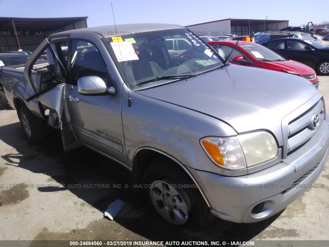 5TBET34176S545029 - 2006 TOYOTA TUNDRA DOUBLE CAB SR5 SILVER photo 1