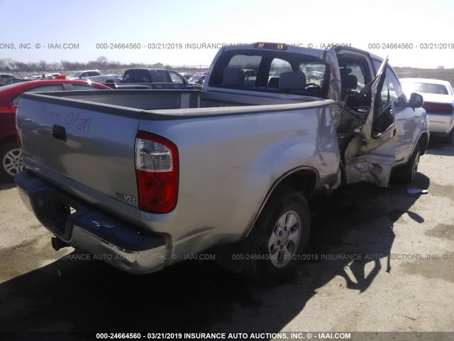 5TBET34176S545029 - 2006 TOYOTA TUNDRA DOUBLE CAB SR5 SILVER photo 4