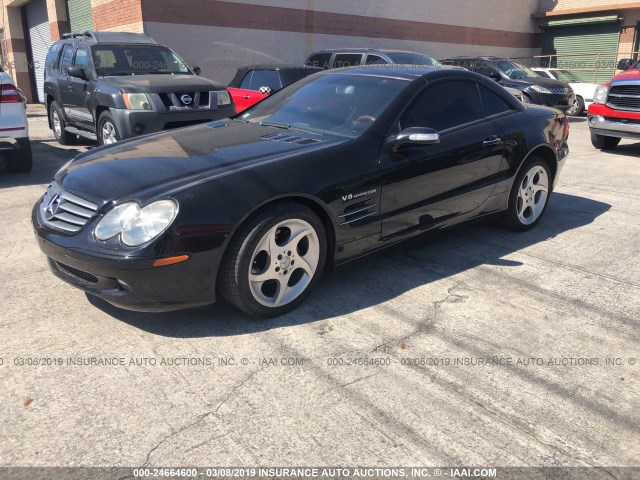 WDBSK75F94F073023 - 2004 MERCEDES-BENZ SL 500 BLACK photo 2