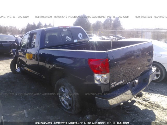 5TBBV54127S489883 - 2007 TOYOTA TUNDRA DOUBLE CAB SR5 BLUE photo 3