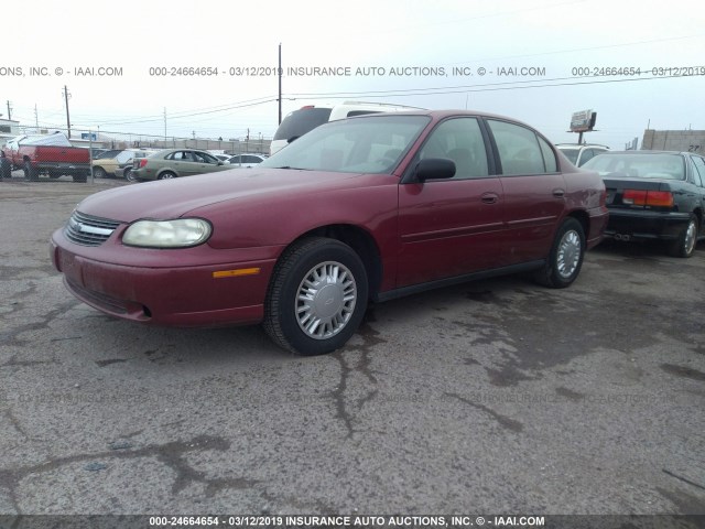 1G1ND52F04M553991 - 2004 CHEVROLET CLASSIC BURGUNDY photo 2