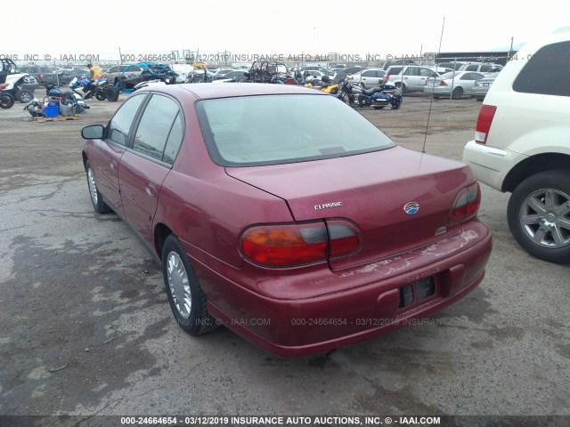 1G1ND52F04M553991 - 2004 CHEVROLET CLASSIC BURGUNDY photo 3