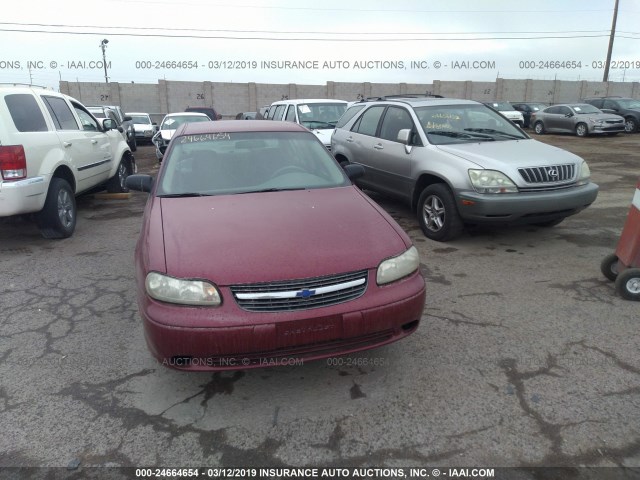 1G1ND52F04M553991 - 2004 CHEVROLET CLASSIC BURGUNDY photo 6