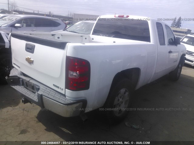 1GCRKSE7XCZ113408 - 2012 CHEVROLET SILVERADO K1500 LT WHITE photo 4