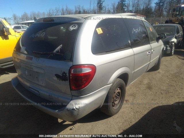 2B4GP443X1R254504 - 2001 DODGE GRAND CARAVAN SPORT SILVER photo 4