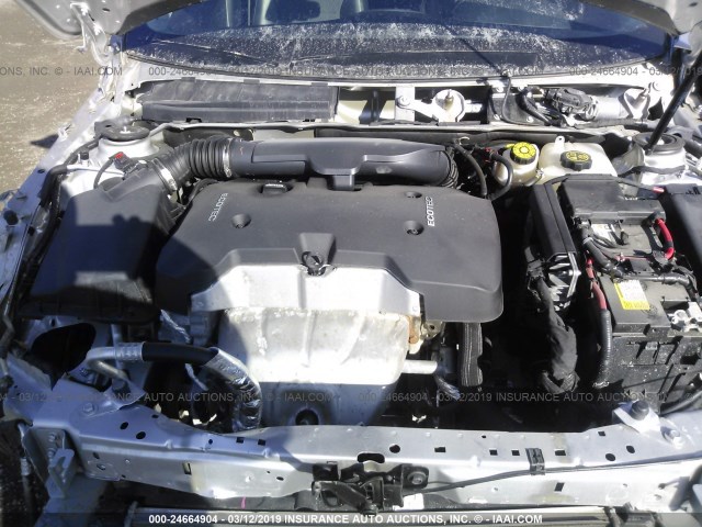 1G11C5SL4FF300767 - 2015 CHEVROLET MALIBU 1LT 银色 照片 10