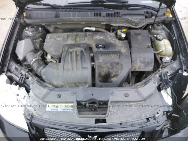 1G2AL18F787214307 - 2008 PONTIAC G5 BLACK photo 10