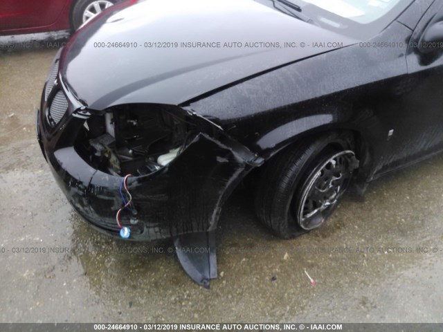 1G2AL18F787214307 - 2008 PONTIAC G5 BLACK photo 6