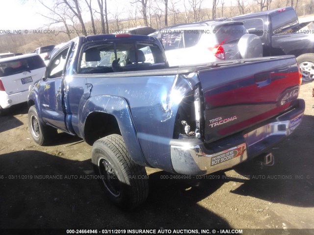 5TEPX42N25Z099454 - 2005 TOYOTA TACOMA BLUE photo 3