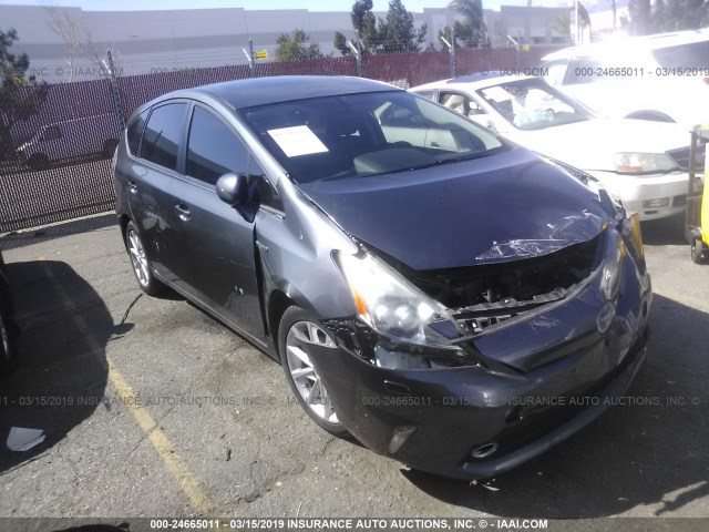 JTDZN3EU5C3030619 - 2012 TOYOTA PRIUS V GRAY photo 1