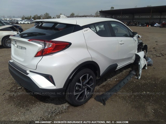 NMTKHMBX8JR021310 - 2018 TOYOTA C-HR XLE/XLE PREMIUM WHITE photo 4