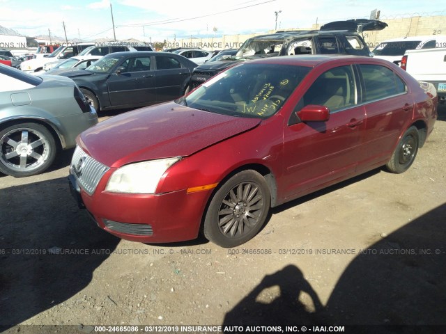 3MEHM08156R666735 - 2006 MERCURY MILAN PREMIER RED photo 2