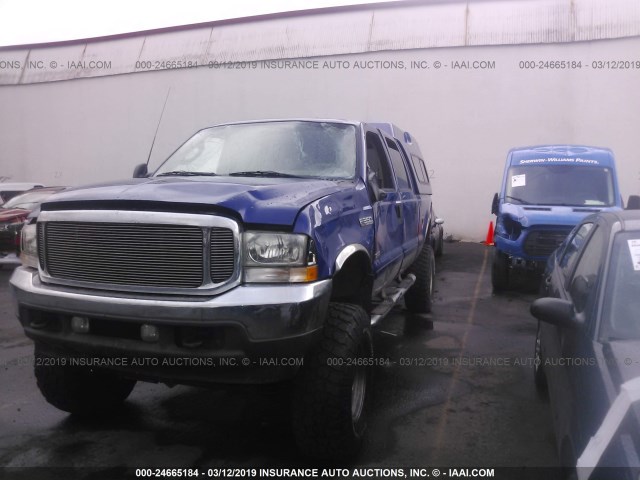 1FTSW31P23EB36979 - 2003 FORD F350 SRW SUPER DUTY BLUE photo 6