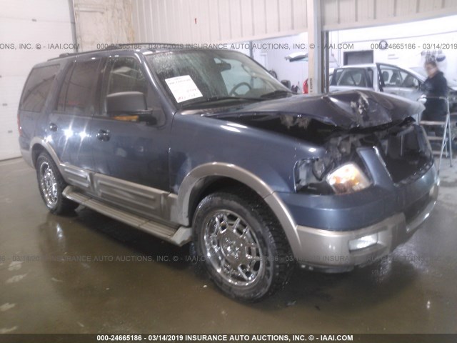 1FMPU17L53LC27644 - 2003 FORD EXPEDITION EDDIE BAUER BLUE photo 1