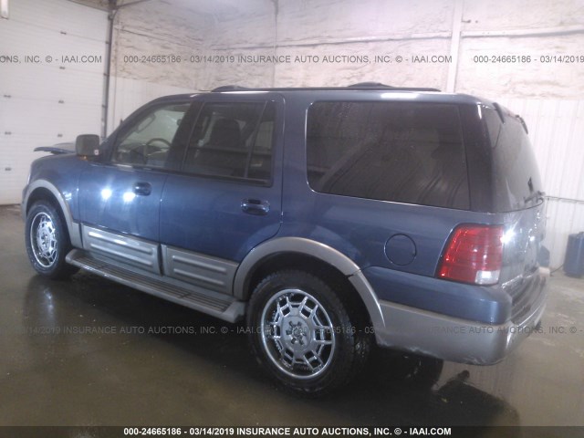 1FMPU17L53LC27644 - 2003 FORD EXPEDITION EDDIE BAUER BLUE photo 3