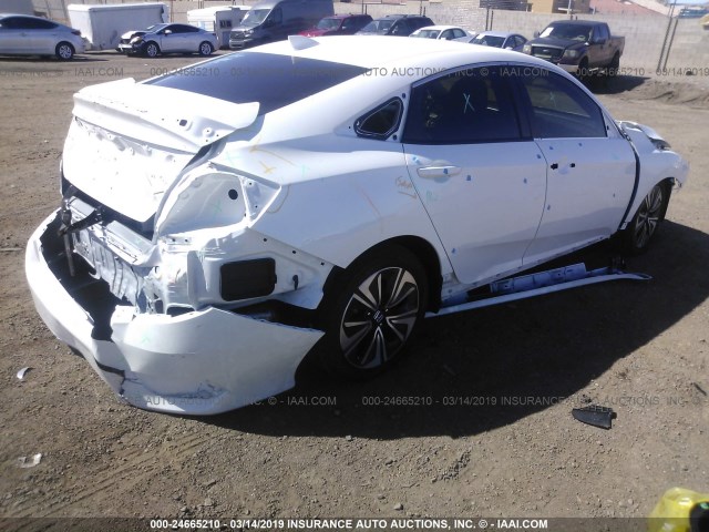 JHMFC1F79JX004809 - 2018 HONDA CIVIC EXL WHITE photo 4