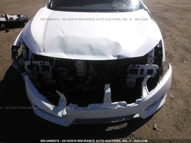 JHMFC1F79JX004809 - 2018 HONDA CIVIC EXL WHITE photo 6