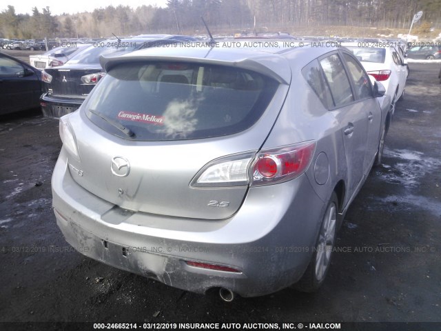 JM1BL1K60B1401181 - 2011 MAZDA 3 S SILVER photo 4